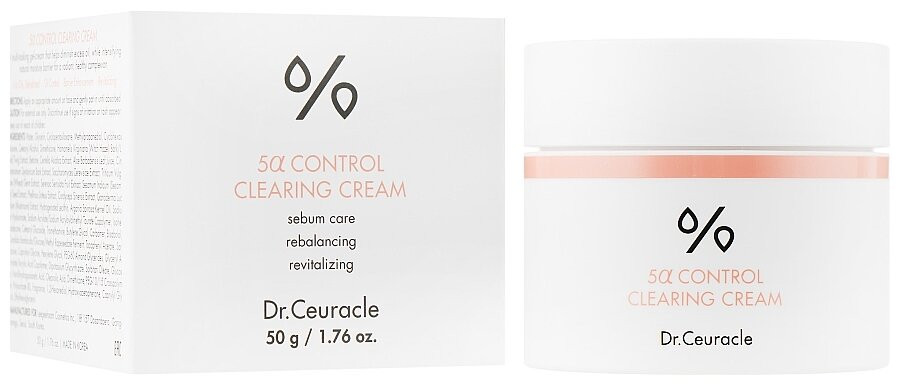 Dr.Ceuracle 5? Control Clearing Cream крем для лица, 50 мл Dr.Ceuracle 5? Control Clearing Cream крем для лица, 50 мл